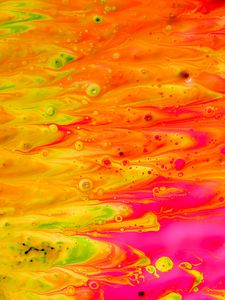 Preview wallpaper liquid, paint, stains, distortion, multicolored