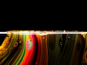 Preview wallpaper liquid, paint, stains, bubbles, abstraction