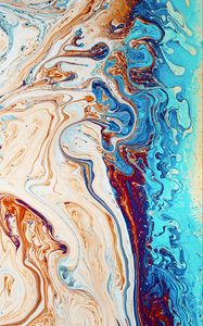 Preview wallpaper liquid, paint, stains, abstraction, colorful
