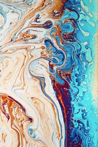 Preview wallpaper liquid, paint, stains, abstraction, colorful