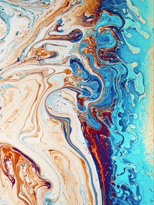 Preview wallpaper liquid, paint, stains, abstraction, colorful