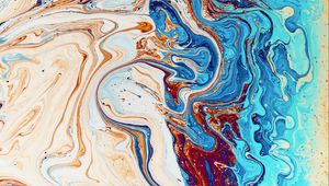 Preview wallpaper liquid, paint, stains, abstraction, colorful