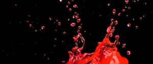 Preview wallpaper liquid, splash, red, spray