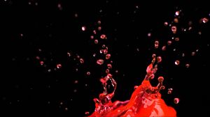 Preview wallpaper liquid, splash, red, spray