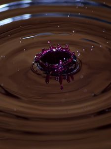 Preview wallpaper liquid, splashes, macro