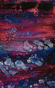 Preview wallpaper liquid, spots, paint, abstraction, multi-colored