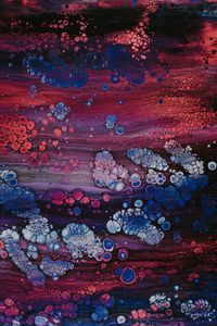 Preview wallpaper liquid, spots, paint, abstraction, multi-colored