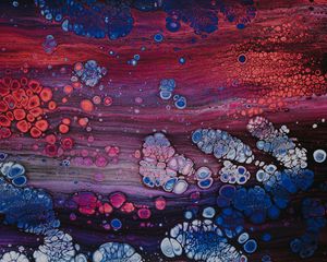 Preview wallpaper liquid, spots, paint, abstraction, multi-colored