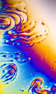 Preview wallpaper liquid, stains, bubbles, color, saturated, mixing