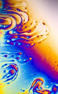 Preview wallpaper liquid, stains, bubbles, color, saturated, mixing