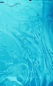Preview wallpaper liquid, stains, bubbles, abstraction, blue