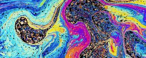 Preview wallpaper liquid, stains, colorful, abstraction