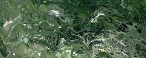 Preview wallpaper liquid, stains, paint, green, fluid art, distortion