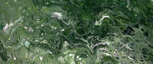 Preview wallpaper liquid, stains, paint, green, fluid art, distortion