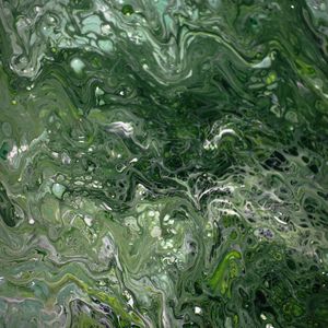 Preview wallpaper liquid, stains, paint, green, fluid art, distortion