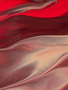 Preview wallpaper liquid, stains, stripes, abstraction, red