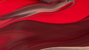 Preview wallpaper liquid, stains, stripes, abstraction, red