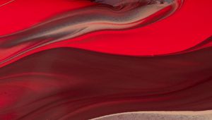 Preview wallpaper liquid, stains, stripes, abstraction, red