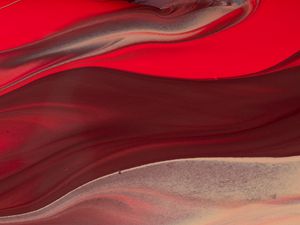 Preview wallpaper liquid, stains, stripes, abstraction, red