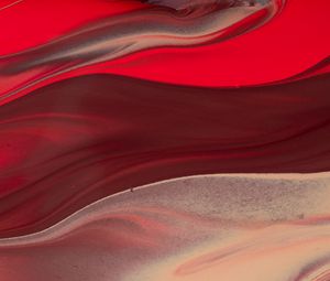 Preview wallpaper liquid, stains, stripes, abstraction, red