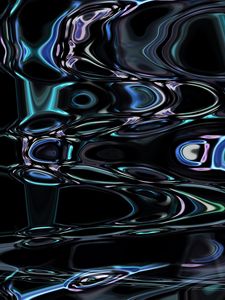 Preview wallpaper liquid, surface, ripples, wavy, dark