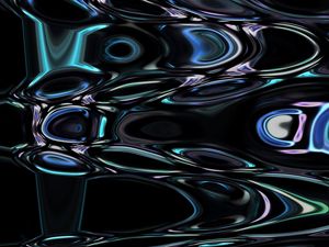 Preview wallpaper liquid, surface, ripples, wavy, dark