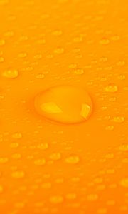 Preview wallpaper liquid, water, drops, wet, macro, yellow