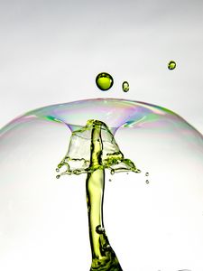 Preview wallpaper liquid, water, drops, splash, macro