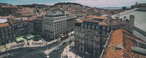 Preview wallpaper lisbon, portugal, buildings, view from above