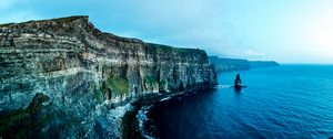 Preview wallpaper liscannor, ireland, rocks, sea, shore