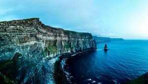 Preview wallpaper liscannor, ireland, rocks, sea, shore