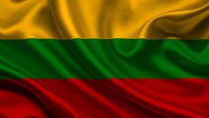 Preview wallpaper lithuania, satin, flag, stripes, symbols