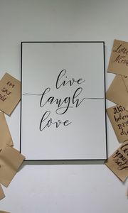 Preview wallpaper live, laugh, love, inscription, motivation, words