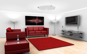 Preview wallpaper living, graphics, design, furniture