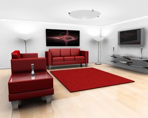 Preview wallpaper living, graphics, design, furniture