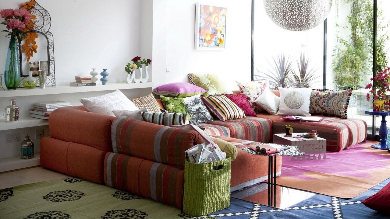 Wallpaper living room, apartment, house, interior