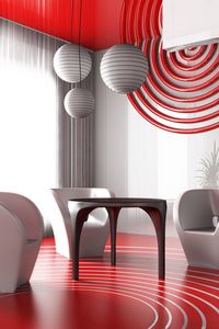 Preview wallpaper living room, chair, table, comfort, interior, modern