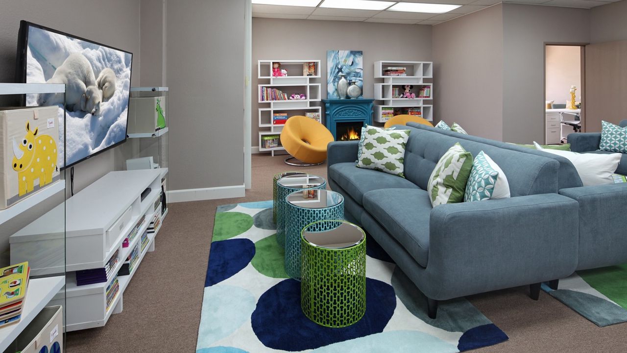 Wallpaper living room, design, interior, furniture, appliances