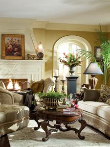 Preview wallpaper living room, furniture, antique, beautiful, interior