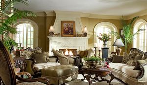 Preview wallpaper living room, furniture, antique, beautiful, interior