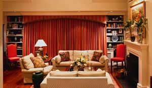 Preview wallpaper living room, furniture, cosiness, style, comfort