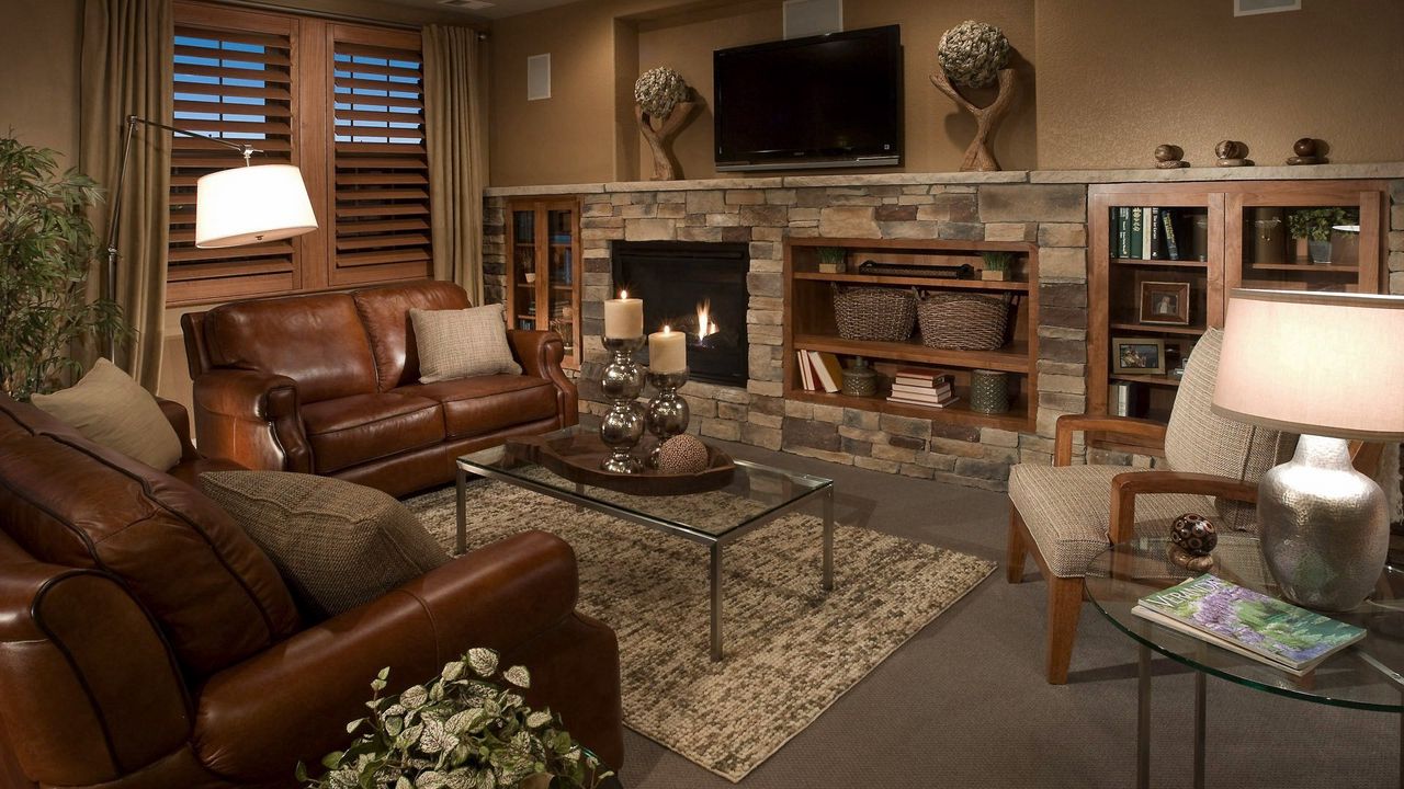 Wallpaper living room, furniture, design, modern