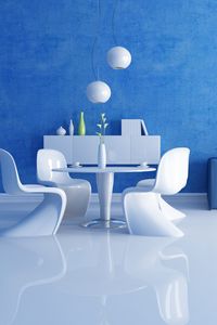 Preview wallpaper living room, furniture, eg, blue tone, wallpaper