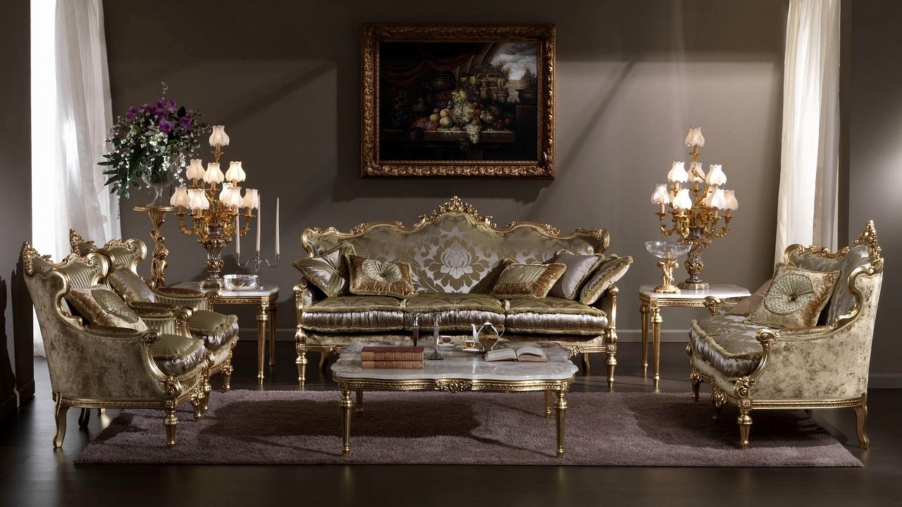 Wallpaper living room, furniture, interior design, vintage