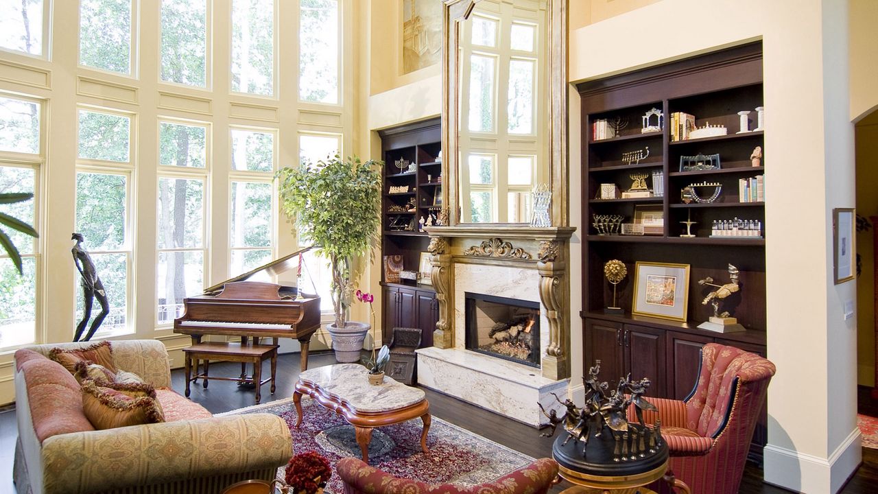 Wallpaper living room, furniture, style, interior, design, modern