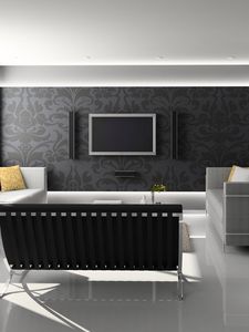 Preview wallpaper living room, room, style, sofa, tv, interior