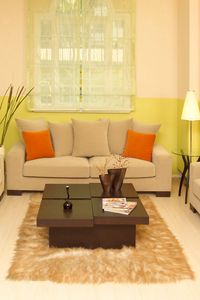 Preview wallpaper living room, sofa, cushion, style, interior