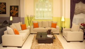 Preview wallpaper living room, sofa, cushion, style, interior