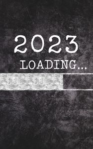 Preview wallpaper loading, 2023, inscription, new year, black and white