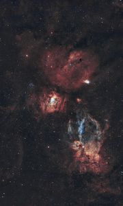 Preview wallpaper lobster claw nebula, nebula, stars, glare, space